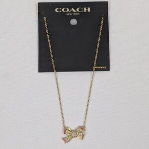 Coach Bow Necklace